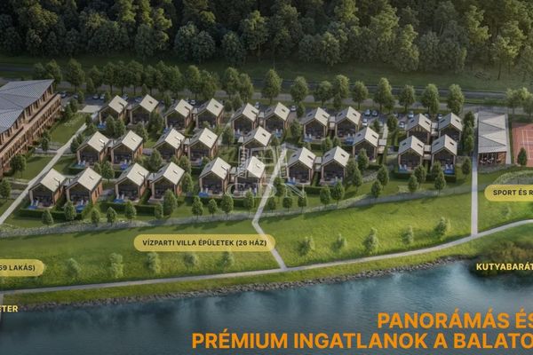 Balaton Liget Villapark projekt képe